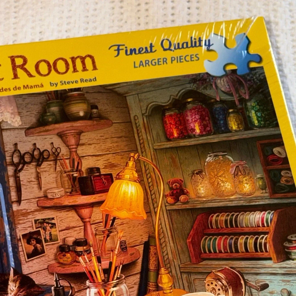 White Mountain Mom's‎ Craft Room Puzzle - Vibrant Colors 1000 piece NEW